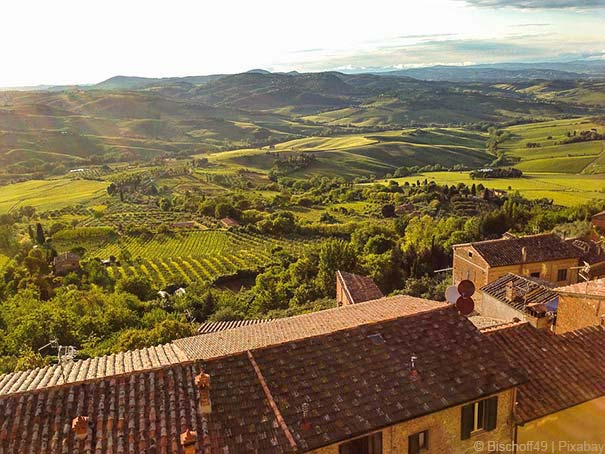 Landschaft bei Montepulciano