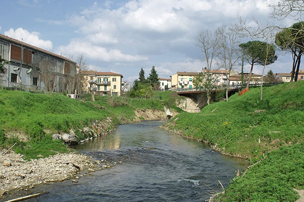 Fluss Elsa in Poggibonsi