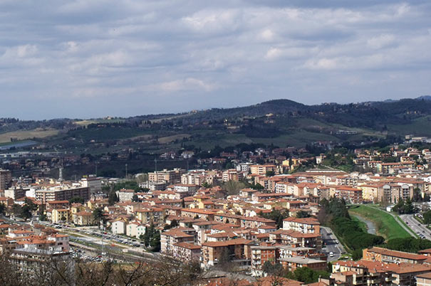 Panoramablick über Poggibonsi