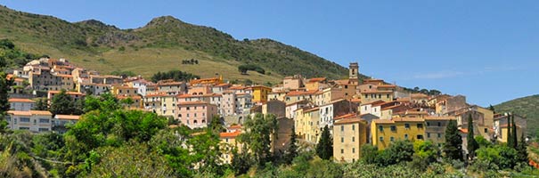 Panoramablick auf Rio nell’Elba