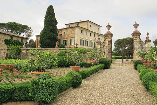 Garten der Villa di Geggiano in Castelnuovo Berardenga