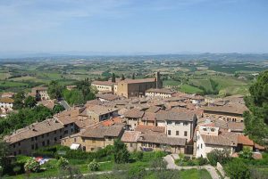 Stadtansicht von San Gimignano