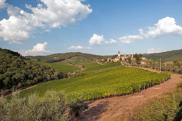 Landschaft um Tavarnelle Val di Pesa