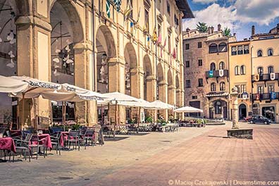 Piazza Grande in Arezzo