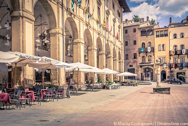 Piazza Grande in Arezzo 