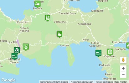 Insel Elba Karte