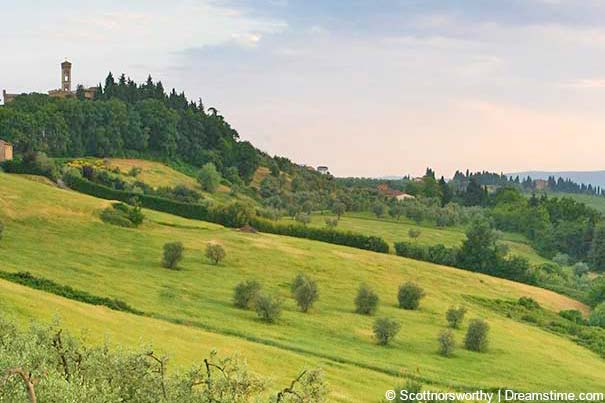 Landschaft bei Tavarnelle Val di Pesa