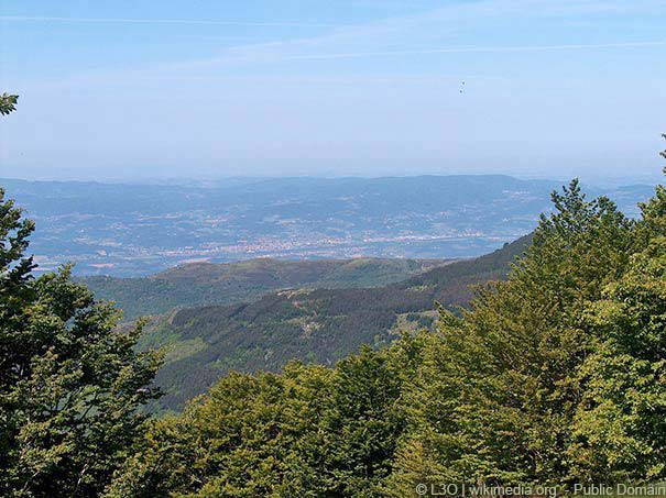 Panoramablick über das Valdarno