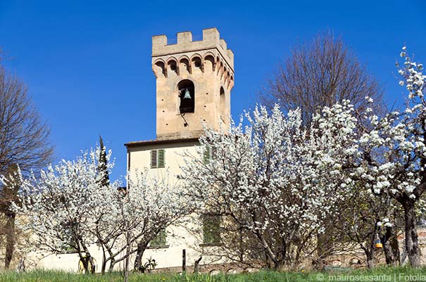 Die Kirche "Pieve di San Pietro in Mercato"