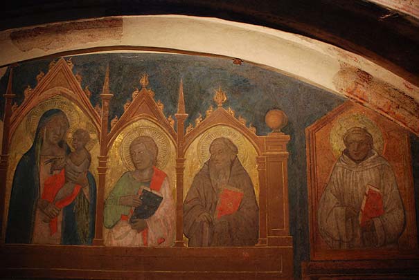 Freske in der Burg von Poppi