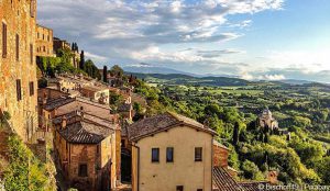 Sehenswertes im Val d’Orcia: Bilck von Montepulciano
