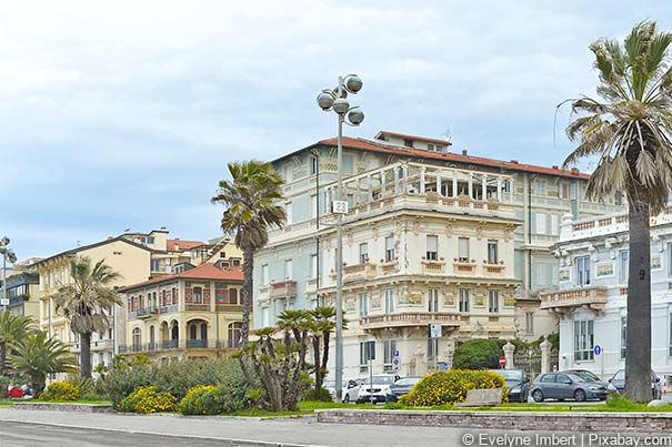 Stadtansicht von Viareggio