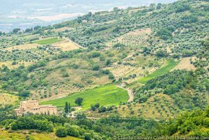 Sehenswertes im Monte Amiata-Gebiet: Landschaft nahe Seggiano