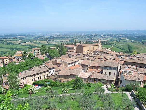 Blick über San Gimignano