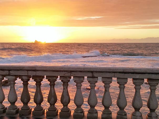 Sonnenuntergang der Terrazza Mascagni aus gesehen