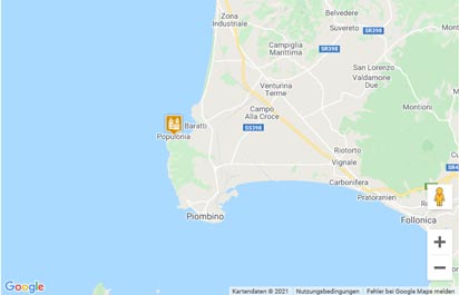 Populonia Karte