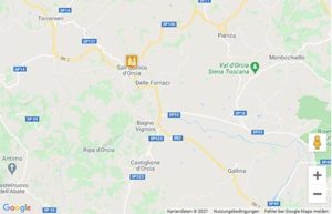 San Quirico d’Orcia Karte