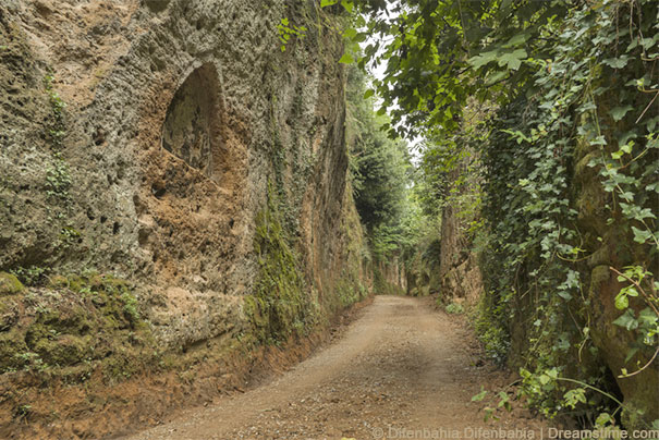 Via Cava zu den Etruskische Nekropolen bei Sovana