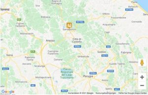 Sansepolcro Karte