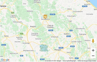 Sansepolcro Karte