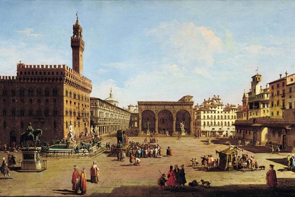 Piazza della Signoria von Giuseppe Zocchi