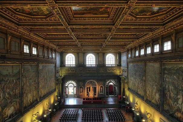 Urlaub in Florenz - Saal der Fünfhundert im Palazzo Vecchio