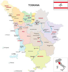 Toskana Karte